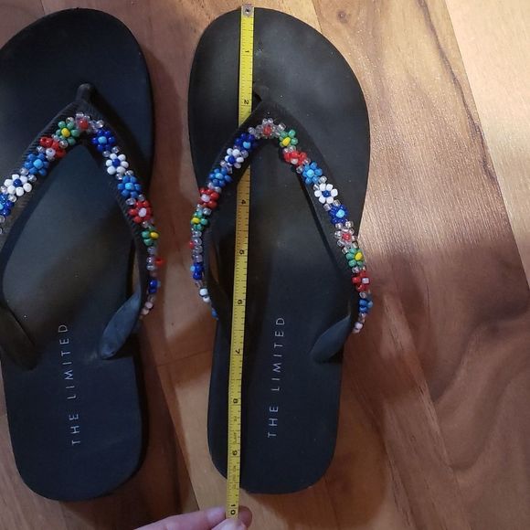 The Limited Flip Flops Sz Medium Beaded - Picture 5 of 6